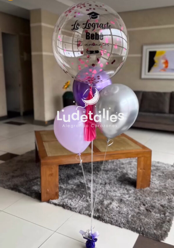 Bouquet Burbuja con Globo Latex