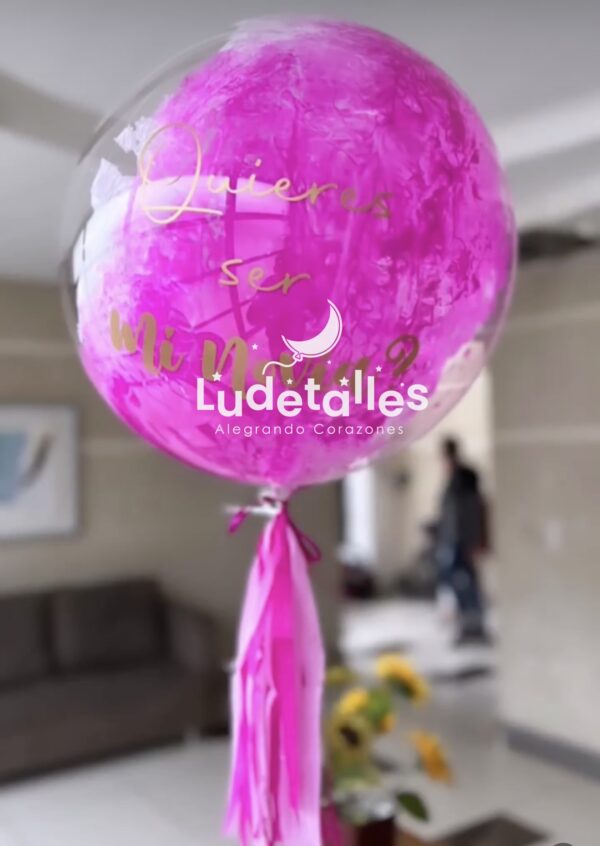 Globo Burbuja Simple Pintado