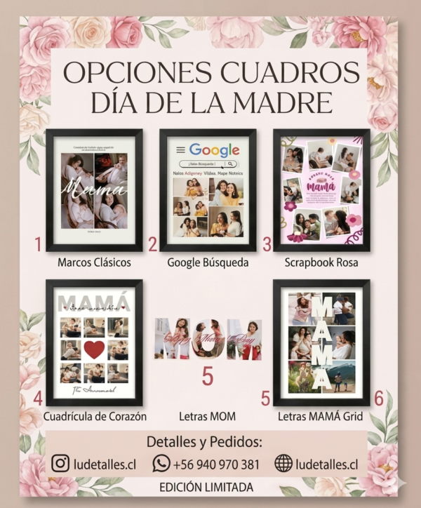 Cuadros personalizados Dia de la madre