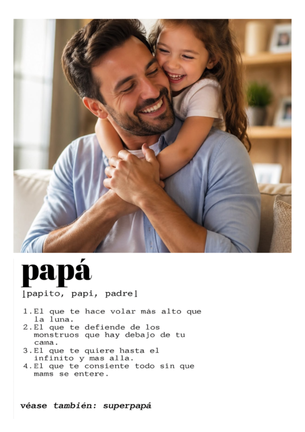 cartel-fotos-feliz-dia-del-padre-clasico-blanco-y-negro-3 Portarretratos con sentido para Papá 13 x 18