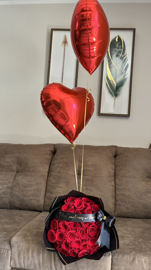 Ramo 30 Rosas + Globos