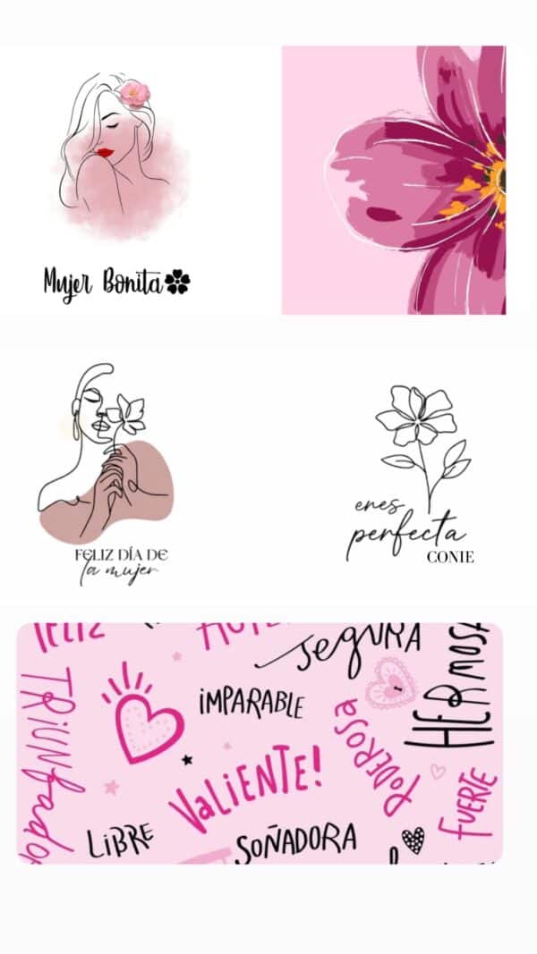 Tazones con sentido DÍA DE LA MUJER 💜