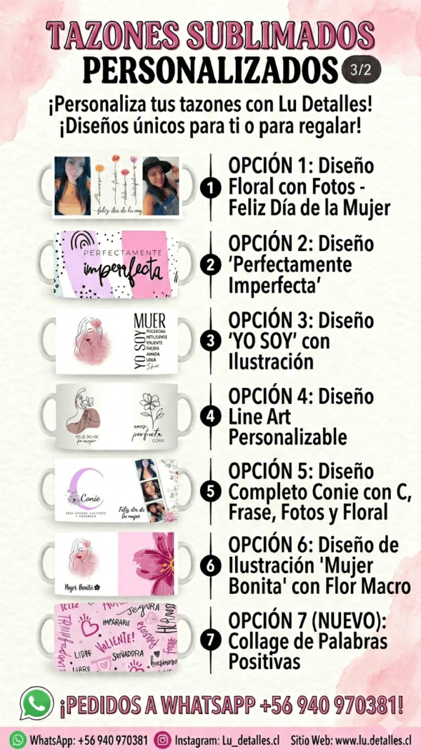 Tazones con sentido DÍA DE LA MUJER 💜